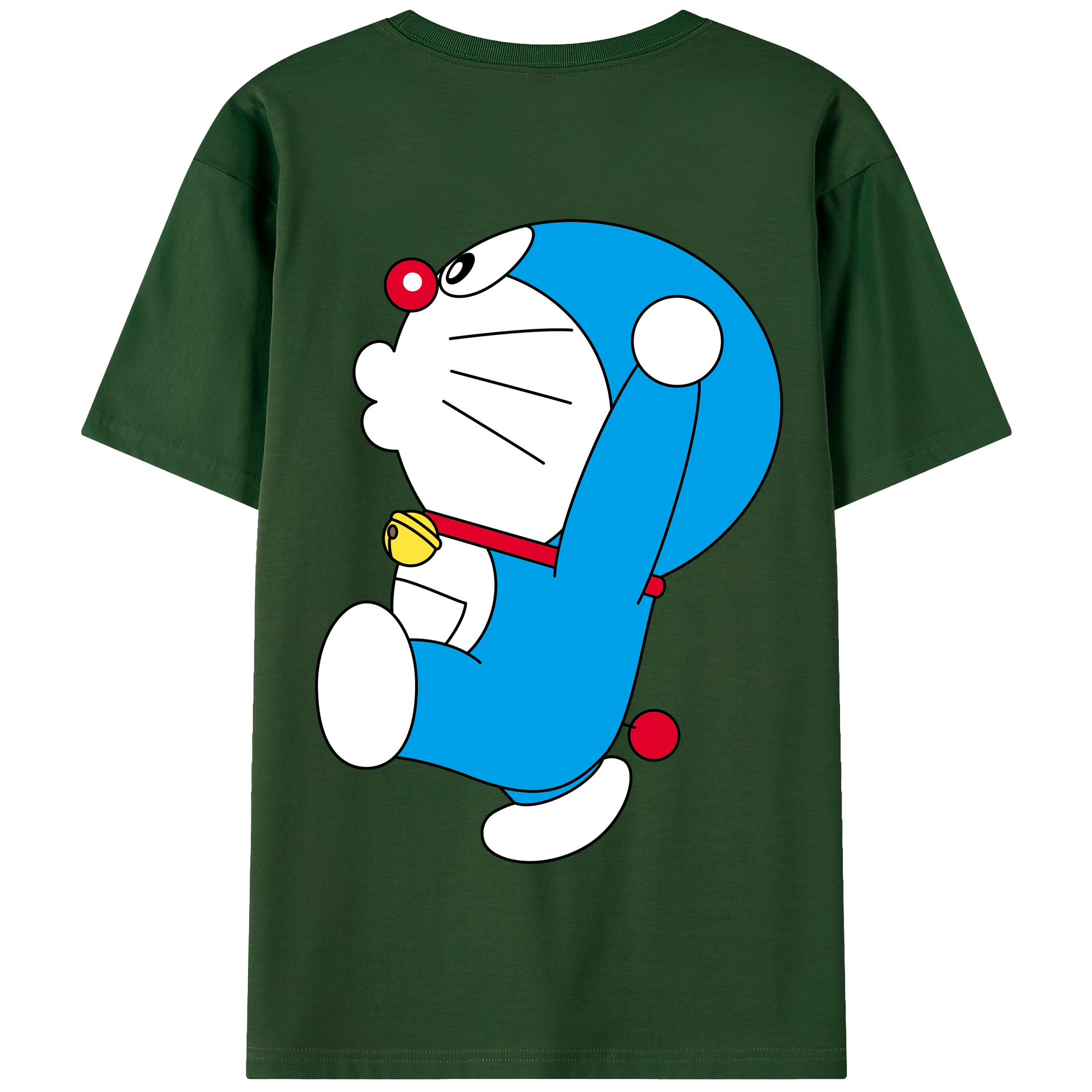 （画像用） ドラえもん Doraemon 綿100％半袖Tシャツ（背面プリント）